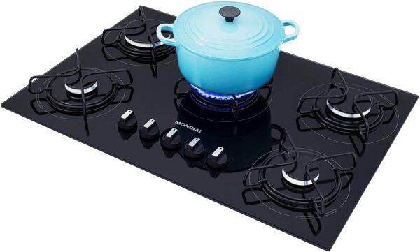 Cooktop a Gás Mondial, 5 Bocas, Bivolt, Preto/Inox - CTG-02 - Image 5